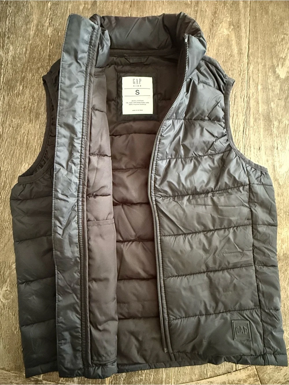 Gap Boys Quilted Puffer Vest - Black